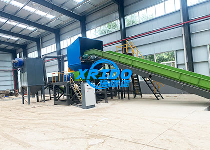 Municipal solid waste sorting line