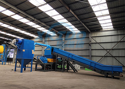 complete set of domestic waste sorting line equipment