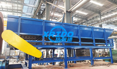 Domestic waste sorting equipment delivery site
