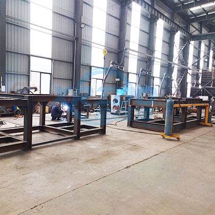 The shredders in the 2 domestic waste sorting lines sent to Indonesia are in production