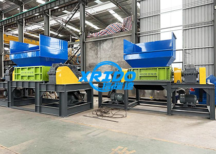 The shredders in the 2 domestic waste sorting lines sent to Indonesia